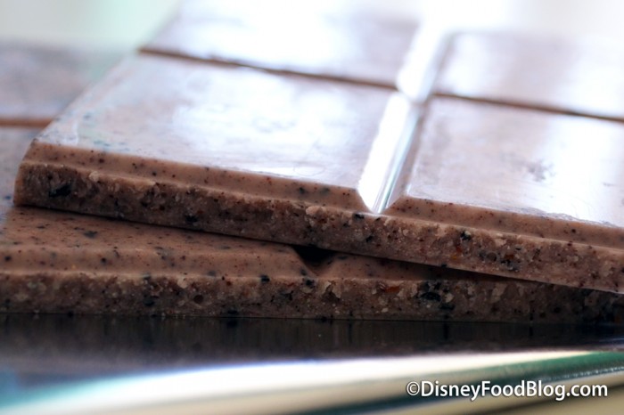 Cross-section of The Donald Duck Chocolate Bar