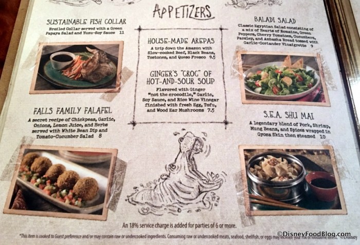 Appetizer Menu