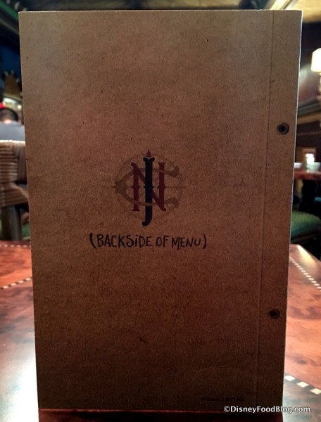 The Backside of the Menu