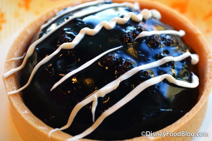 Close Up of the Mini Blueberry Tart