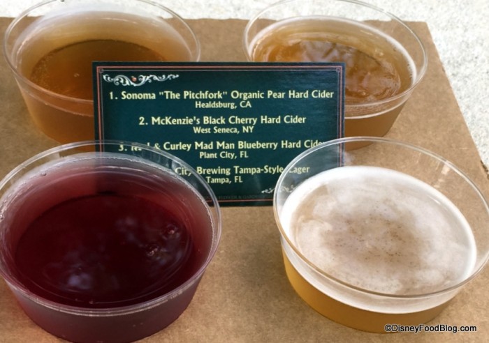 Hard Cider and Beer Flight