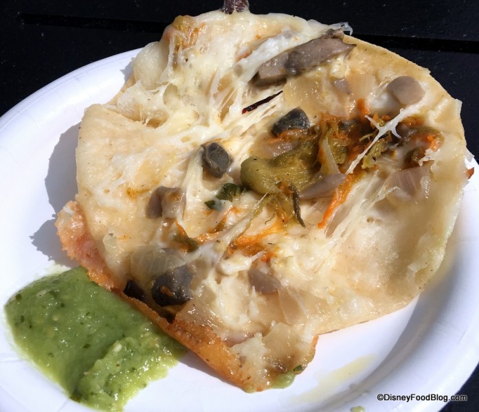 Corn Tortilla Quesadilla Inside