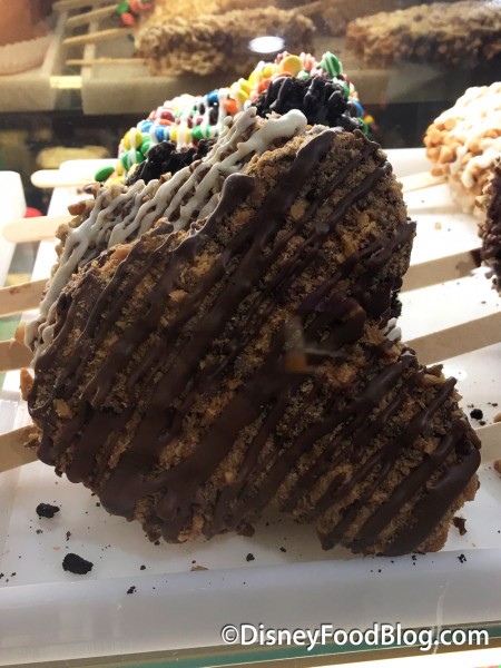 Reese's Peanut Butter Cup and Chocolate Mickey Rice Krispy