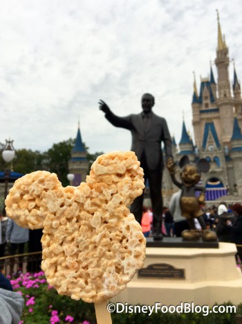 Enjoy a Mickey Rice Krispy Treat on Main Street USA!