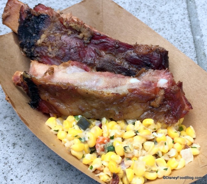 Smoked Pork Ribs with Roasted Corn Salad