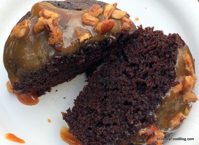 Warm Chocolate Cake Cross-Section