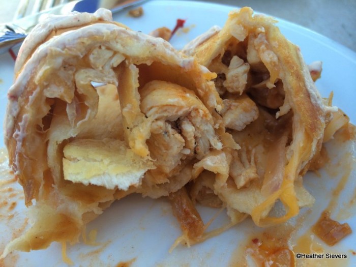 Fajita Quesadilla Cross Section