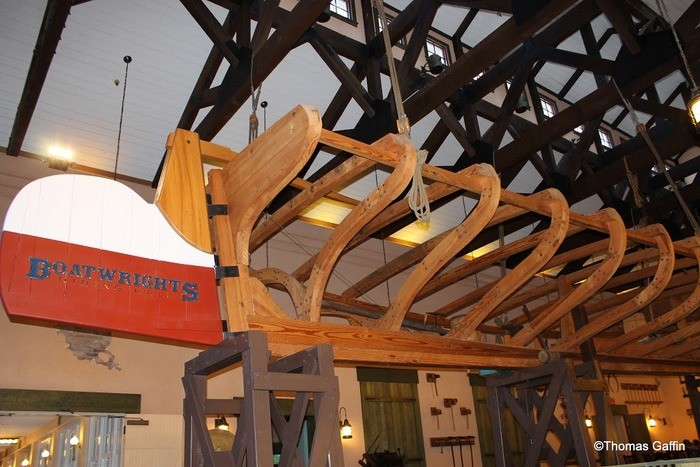 Frame hanging from ceiling