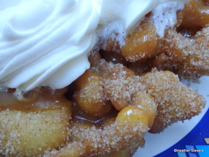 Churro Funnel Cake Close Up
