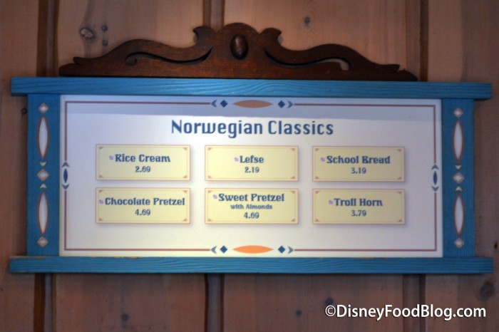 Norwegian Classics Menu