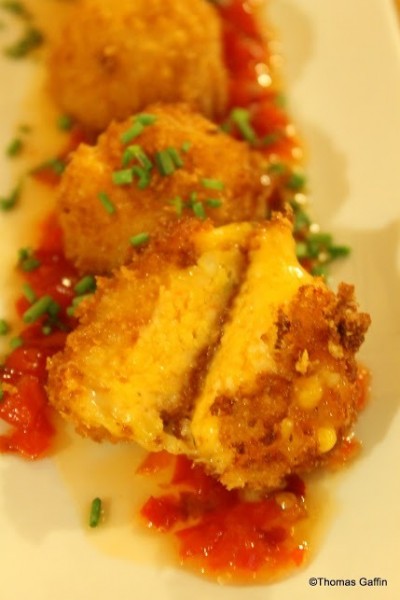 Mardi Gras Fritters Cross-Section