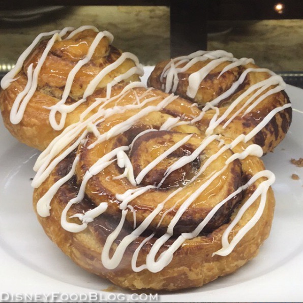 Warm Colossal Mickey Cinnamon Roll at Kusafiri Bakery