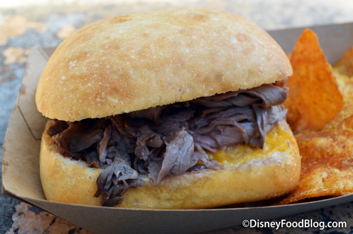 Roast Beef and Cheddar on Ciabatta Bread 