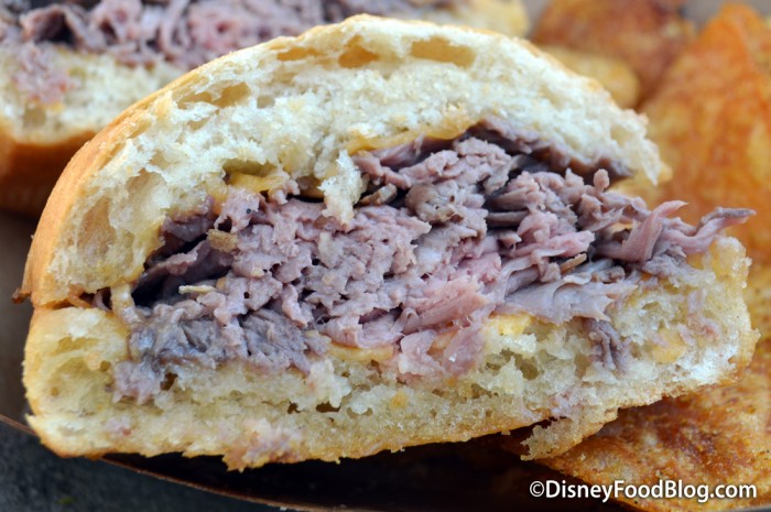 Cross-Section of the Roast Beef and Cheddar 