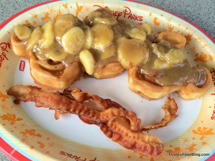 Bananas Foster Waffles