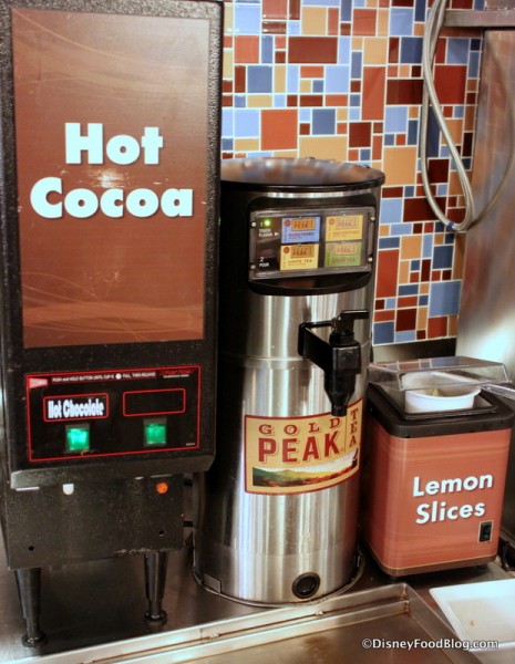 Hot Cocoa, Tea, and Lemon