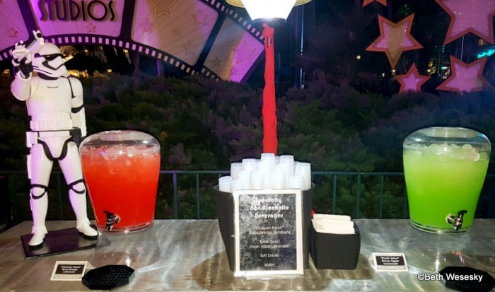 Specialty Drinks, the “Padawan Punch” and “Ewok Juice”