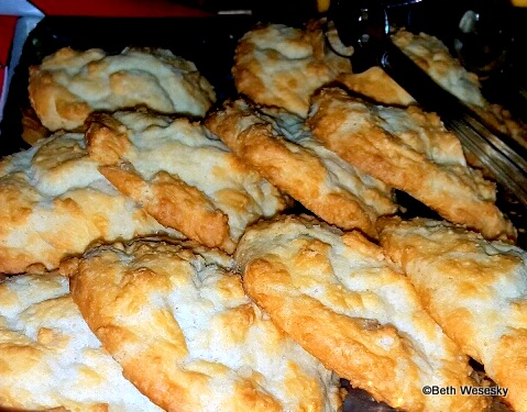 Smoked Sea-Salted “Quarter Ration” Biscuits with a delicious smoky dipping sauce