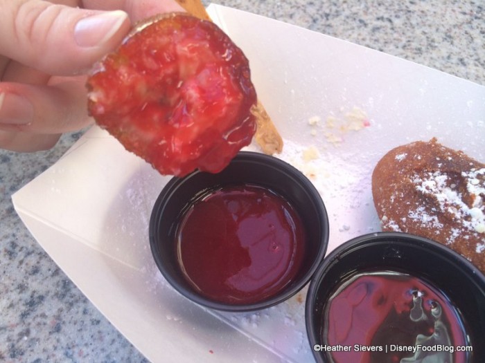 Banana Corn Dog with Raspberry "Pawpsicle" Sauce