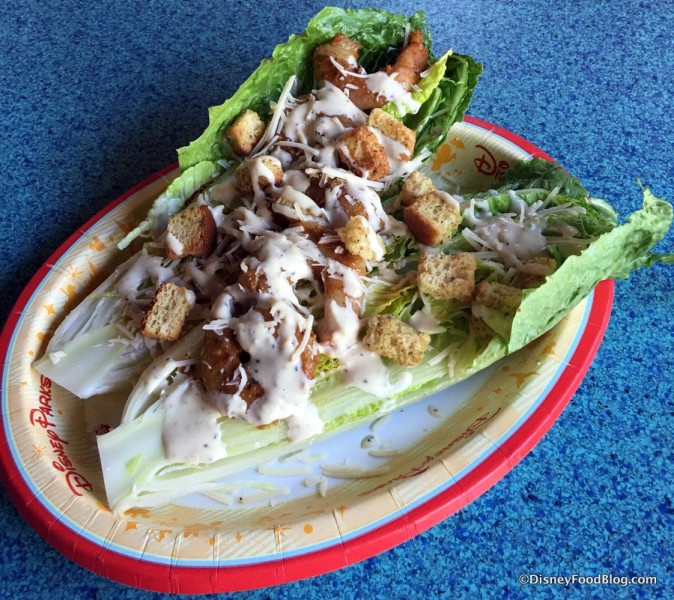 Heart of Romaine Salad with Shrimp