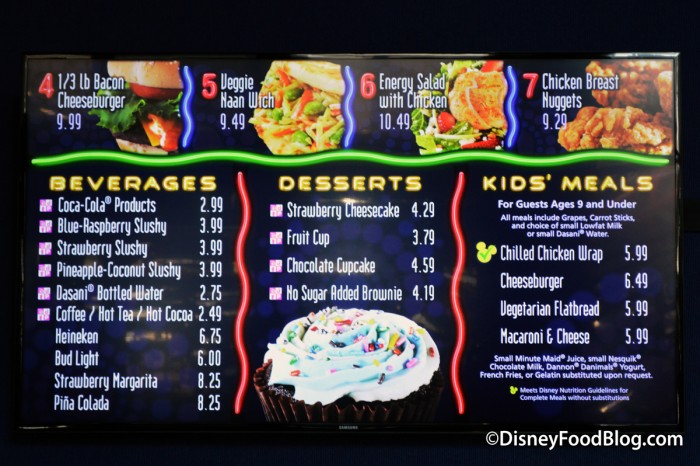 Electric Umbrella Menu