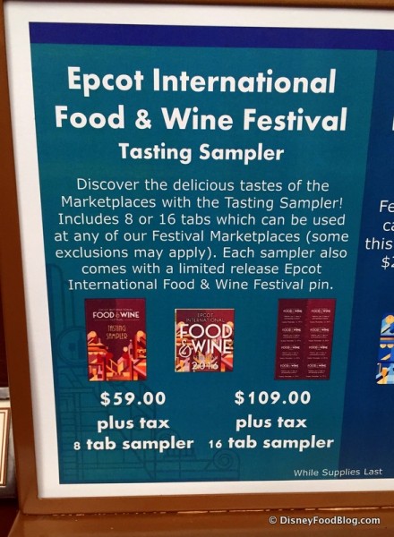 Tasting Sampler Information and Pricing