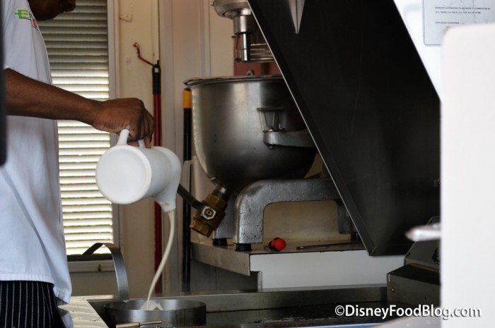 Cast Member Preparing the Funnel Cake