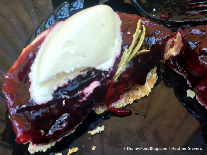 Inside Blackberry Tart