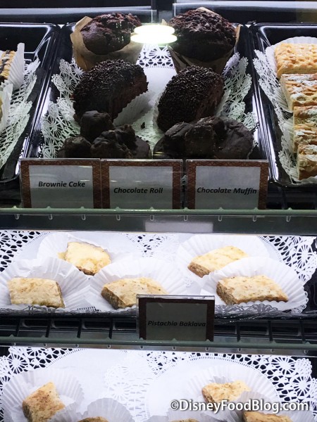 Brownie Cake in the Pastry Case