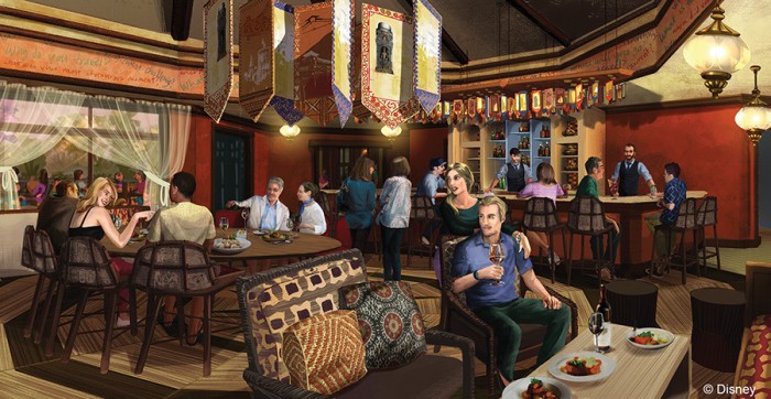 Nomad Lounge Concept Art.  © Disney