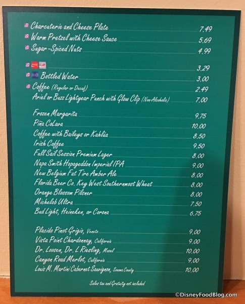 Writer's Stop New Menu