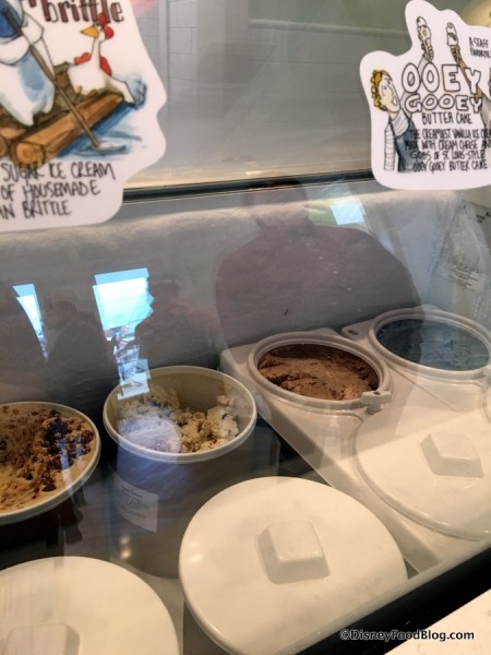 A peek at the ice cream case