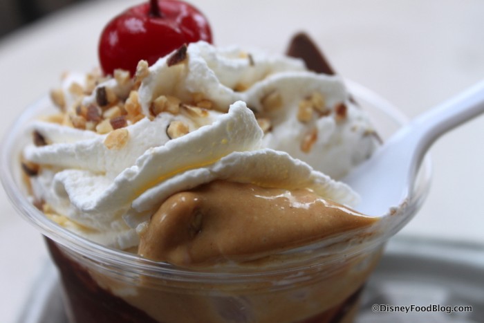 Gold Rush Sundae -- Up Close