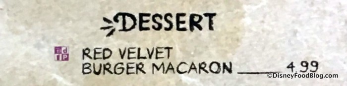Dessert Menu