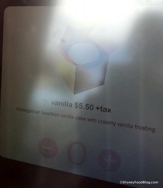 Selecting a Vanilla Cupcake