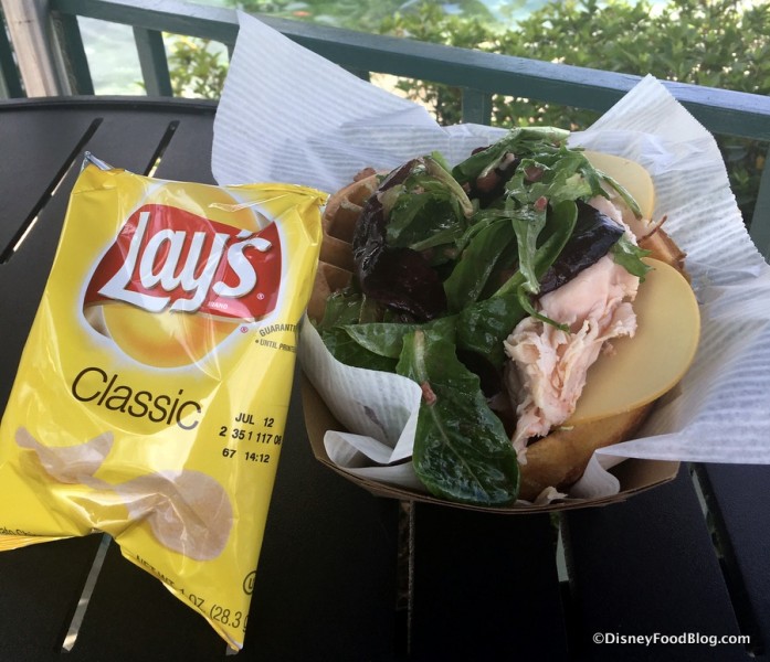 Shaved Turkey and Gouda Waffle Sandwich