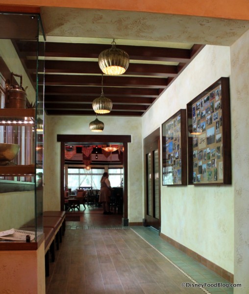 Hallway from Tiffins front desk to Nomad Lounge