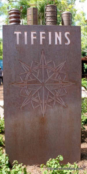 Tiffins Sign -- Up Close