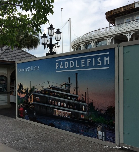 Paddlefish construction sign