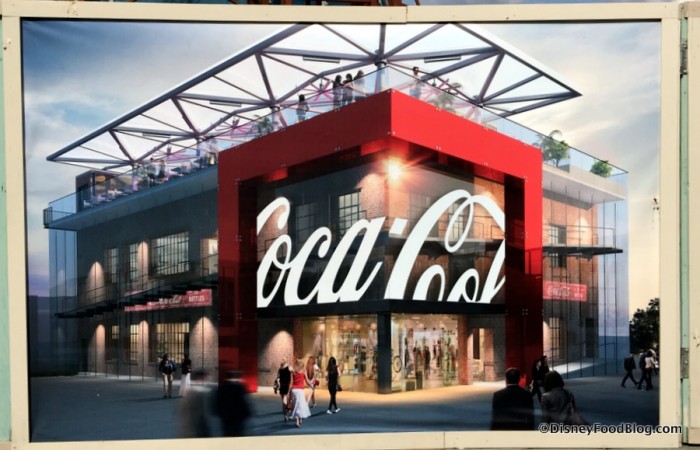 disney springs World of Coca Cola Coke construction 3
