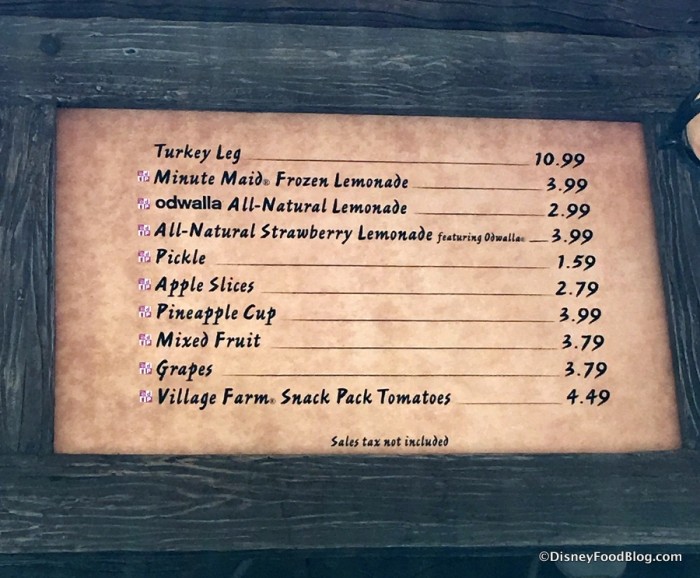 Prince Eric's Village Market menu