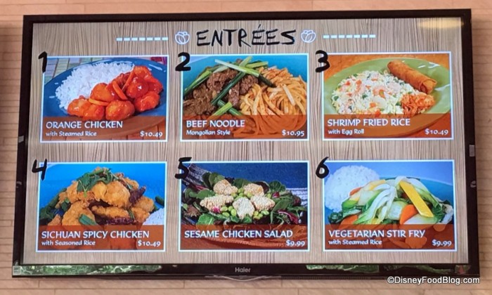 Lotus Blossom Café menu