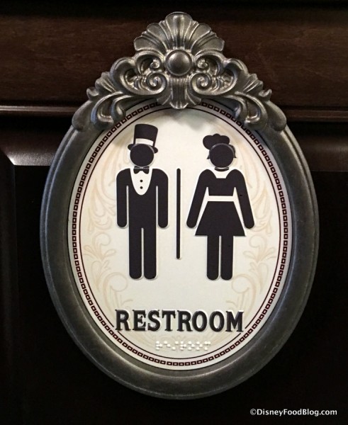Restroom sign