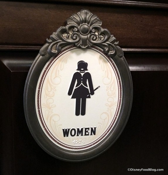 Restroom sign
