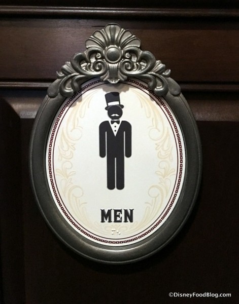 Restroom sign