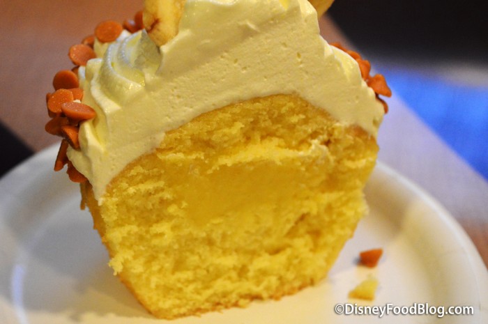 Banana Flip Cupcake Cross-Section