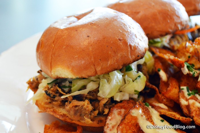 Chopped Pork Barbecue Sandwich -- Up Close