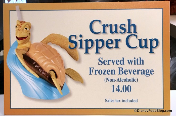Crush Sipper Cup sign