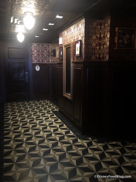 Hallway with Restrooms