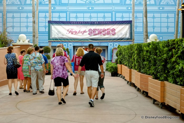 Walkway Leading to the World ShowPlace for Party for the Senses